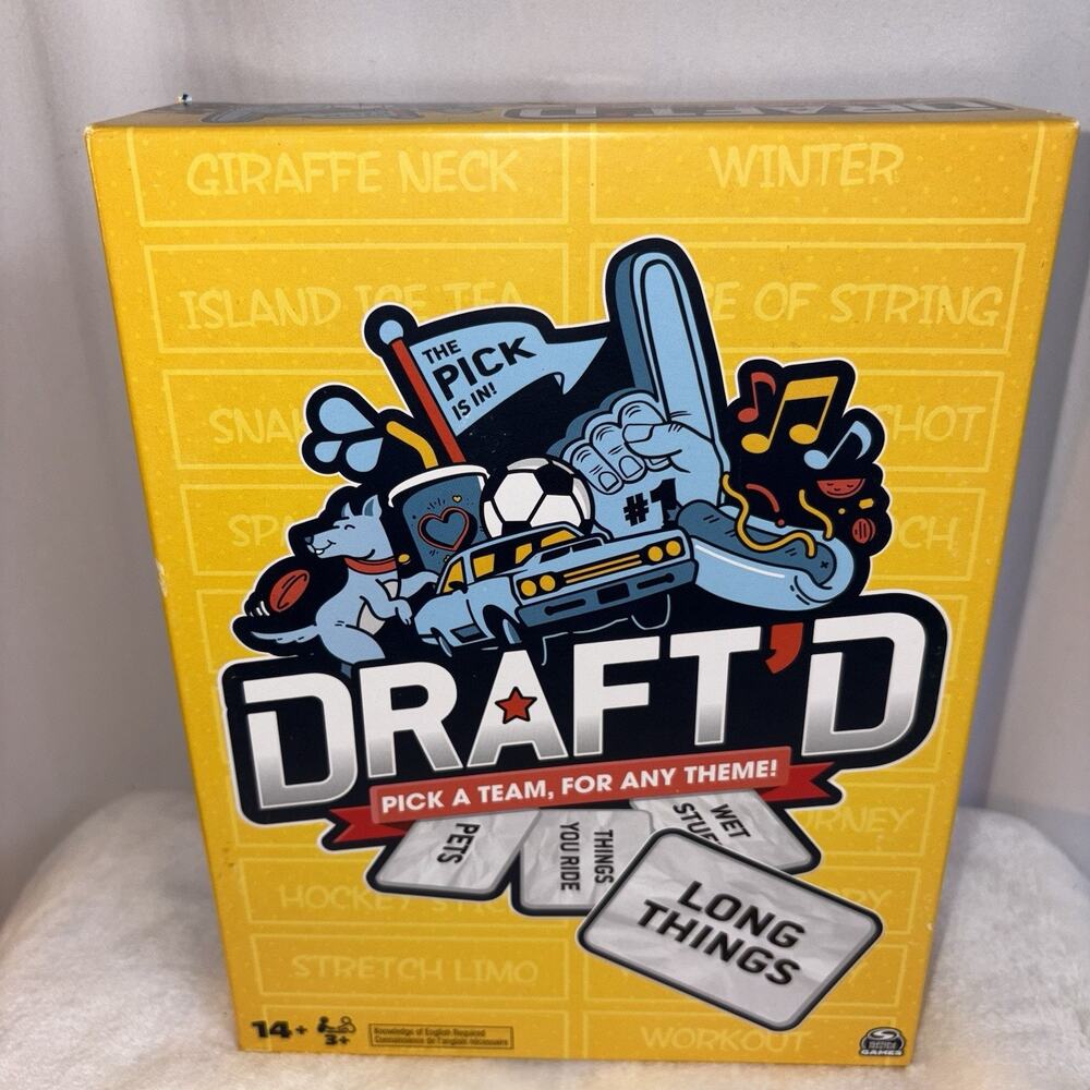Draft'd board card game Pick A Team, For Any Theme Party or Family Gamenight NEW